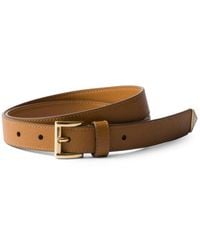 Prada - Caramel Saffiano Leather Belt - Lyst