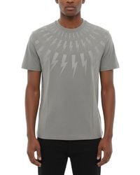 Neil Barrett - Printed Crew Neck T-Shirt - Lyst