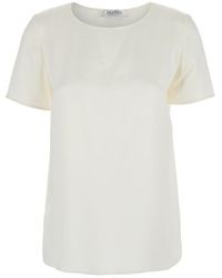 Max Mara - Solid Round Neck Top - Lyst