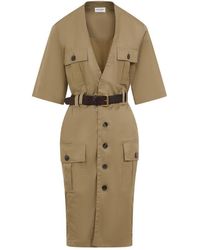 Saint Laurent - Elegant Cotton Dress For - Lyst