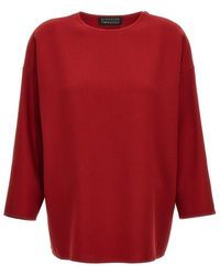 Gianluca Capannolo - Wool Crewneck Zip Shoulder Top - Lyst