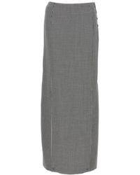 Thom Browne - Pied De Poule Long Skirt - Lyst