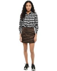 Woolrich - Quilted Mini Skirt - Lyst