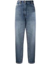 Brunello Cucinelli - Tapered Leg Denim Jeans - Lyst