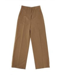 Burberry - Straight Flat Front Pants - Lyst