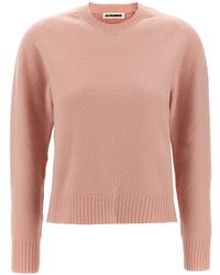 Jil Sander - Classic Crew Neck Wool Sweater - Lyst