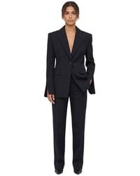 Mugler - Solid Peaked Lapel Blazer - Lyst