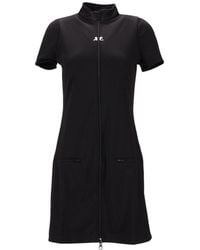 Courreges - Mock Collar Mini Dress - Lyst