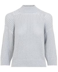 Peserico - Light Knitted Mock Collar Sweater - Lyst