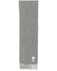 Ami Paris - Light Logo Scarf - Lyst