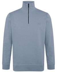 BOSS - Light Half Zip Sweatshirt - Lyst