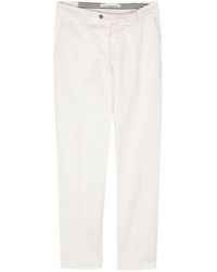 Luigi Bianchi - Trousers With Logo - Lyst