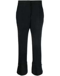 MSGM - Pressed-Crease High-Waisted Trousers - Lyst