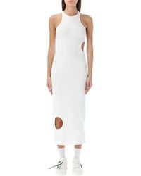 Off-White c/o Virgil Abloh - Halter Neck Midi Dress - Lyst