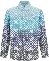 CASABLANCA - Jacquard Shirt Collar Jacket - Lyst