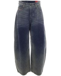 DIESEL - Dark Carrot High Rise Jeans - Lyst