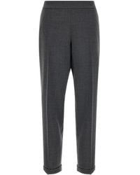 Alberto Biani - Straight Flat Front Pants - Lyst
