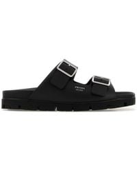Prada - Solid Lifestyle Sandals - Lyst