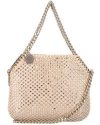 Stella McCartney - Crystal Embellished Falabella Mini Bag - Lyst