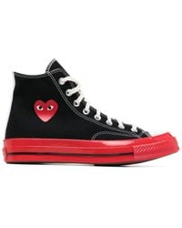 COMME DES GARÇONS PLAY - Comme Des Garçons Play X Converse Canvas High-top Trainers - Lyst