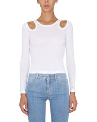 Stella McCartney - Solid Round Neck Top - Lyst