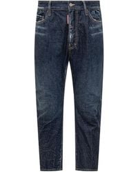 DSquared² - Tapered Mid Rise Jeans - Lyst