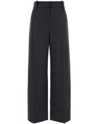 Brunello Cucinelli - Dark Tailored Flat Front Pants - Lyst