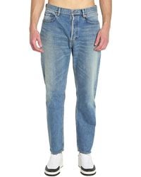 Saint Laurent - Tapered Mid Rise Jeans - Lyst