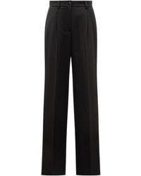 Dolce & Gabbana - Straight Flat Front Pants - Lyst