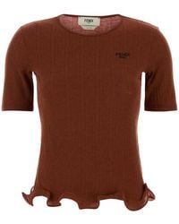 Fendi - Brick Wool Top - Lyst