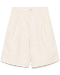 Filippa K - Linen And Cotton Blend Shorts - Lyst