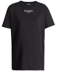 Balmain - Logo Crew Neck T-Shirt - Lyst