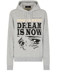 DSquared² - Graphic Hood Sweatshirt - Lyst