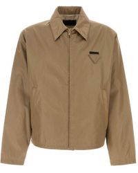 Prada - Shirt Collar Jacket - Lyst