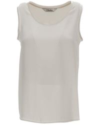 Max Mara - Solid Scoop Neck Top - Lyst