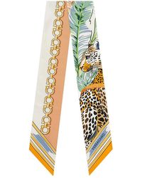 Ferragamo - Felini Printed Bandana Scarf - Lyst