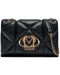 Love Moschino - Heart Logo Medium Shoulder Bag - Lyst