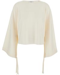 Max Mara - Solid Round Neck Sweater - Lyst