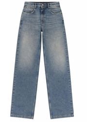 Rick Owens - Straight High Rise Jeans - Lyst