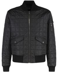 Dolce & Gabbana - Padded Bomber Jacket Polyamide - Lyst