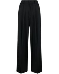 AZ FACTORY - Virgin Wool High-Waist Wide-Leg Trousers - Lyst