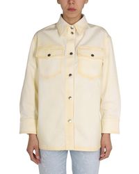 Stella McCartney - Solid Shirt Collar Jacket - Lyst