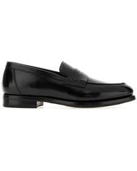 Santoni - Solid Loafers - Lyst