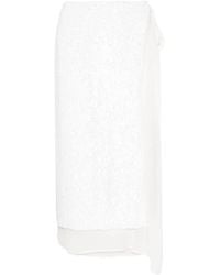 P.A.R.O.S.H. - Sequinned Wrap Midi Skirt - Lyst