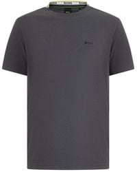 BOSS - Dark Logo T-Shirt - Lyst
