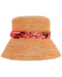 Maison Michel - Axel Raffia Bucket Hat - Lyst