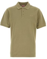 KENZO - Solid Shirt Collar Polo - Lyst