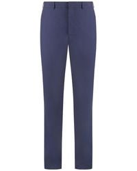 Prada - Flat Front Trousers - Lyst