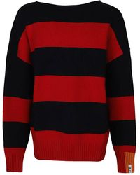RIGHT FOR - Wool Striped Crewneck Jumper - Lyst