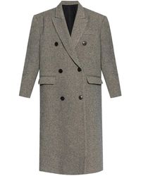 Isabel Marant - Wool Coat 'Lexana' - Lyst